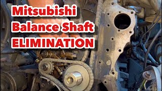 MITSUBISHI 2.6L Cylinder Head replacement and balance shaft elimination