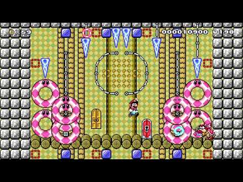 SMWD 4-C Wendy's Aquatic Castle by ★Dimensio★ 🚫 Course Removed! 🍄 Super Mario Maker 2 ✹Switch✹ #boi