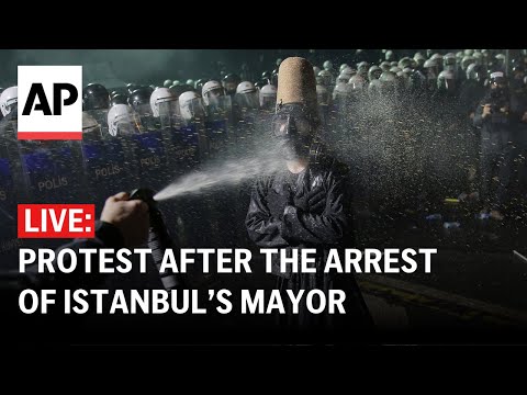 LIVE: Protest in Turkey after the arrest of Istanbul Mayor Ekrem Imamoglu