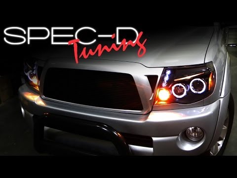 SPECDTUNING INSTALLATION VIDEO: 2005-UP TOYOTA TACOMA PROJECTOR HEADLIGHTS