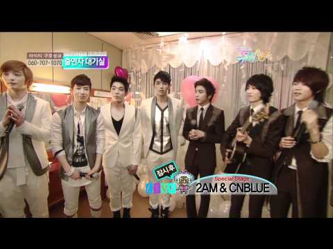 100205 KBS Music Bank - CNBLUE & 2AM - Waiting Room