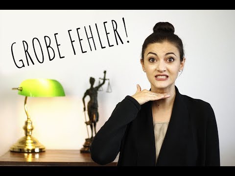 grobe Fehler in der Klausur | Jurastudium