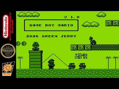 Game Boy Mario - Hack of Super Mario Bros. [NES]