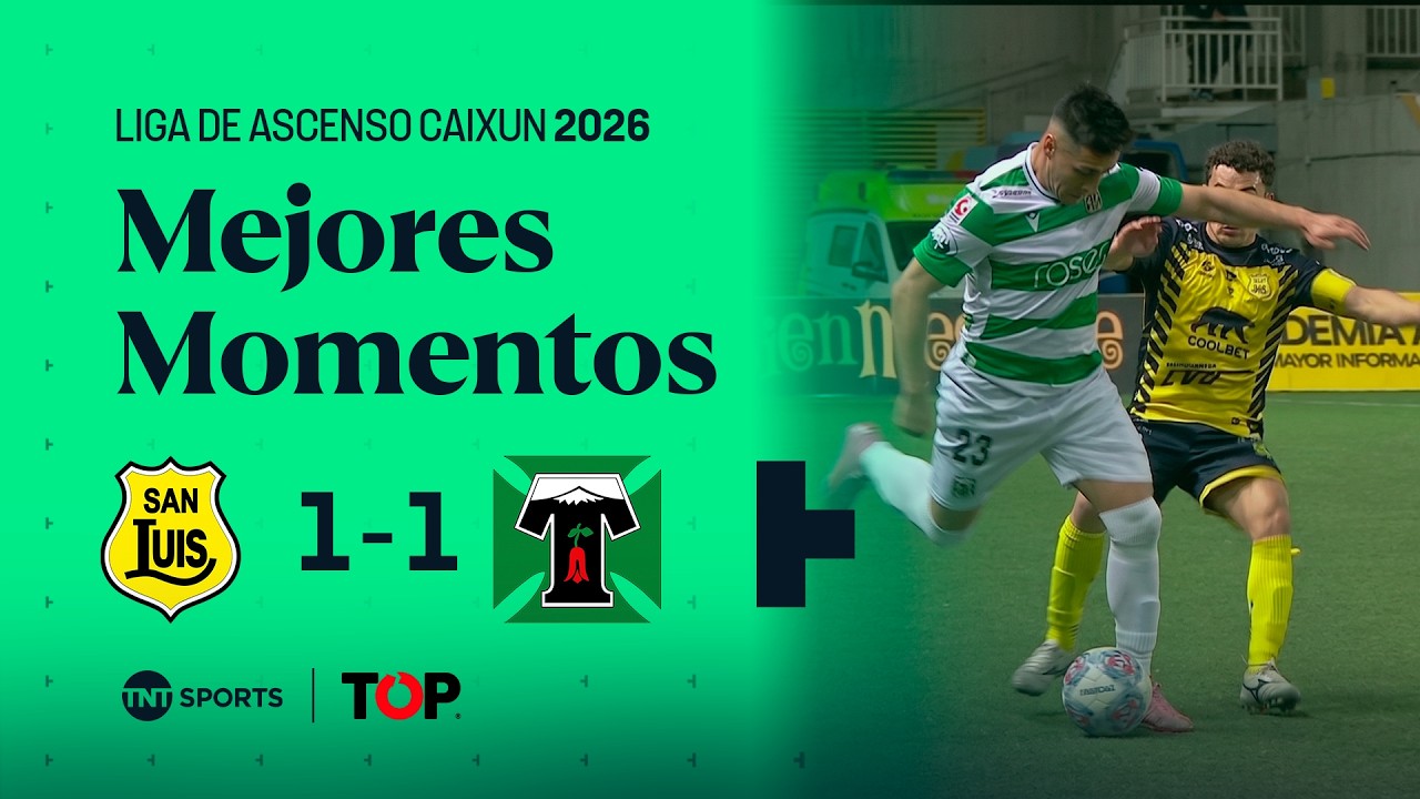 Compacto TOP | 🟡⚫ San Luis 1 - 1 🟢⚪ Deportes Temuco | Liga de Ascenso Caixun 2026 - Fecha 20