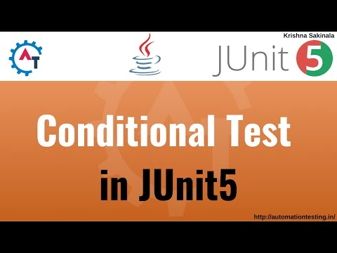 6. JUnit 5 Basics - Conditional Test Execution in JUnit5 | JUnit 5 Tutorial |  JUnit 5 Annotations