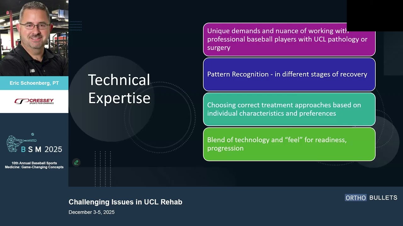 Challenging Issues in UCL Rehab_Eric Schoenberg MSPT