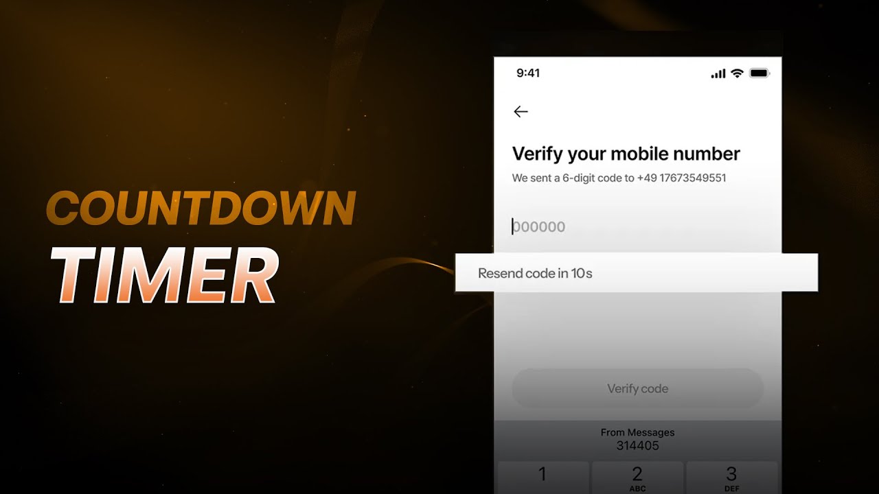 COUNTDOWN TIMER Interaction using FIGMA VARIABLES | Advanced Prototyping