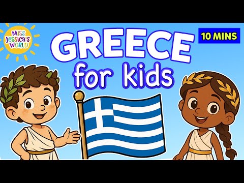 Greece for Kids! Learn Greek Words, Food & Fun Facts | Culture for Kids | Miss Jessica's World