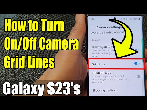 Galaxy S23's: How to Turn On/Off Camera Grid Lines