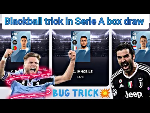 NEW BLACKBALL TRICK IN SERIE A TIM STARS BOX DRAW PES 2020 || BUG TRICK