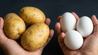 Nur 3 Kartoffeln und 3 Eier! Es ist so lecker, dass ich es fast jeden Tag mache!
