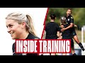 European Champions Return to SGP, Two Touch Passing Drills & Sharpshooting 🎯| Inside Training