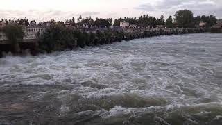 preview picture of video 'Kaveri river @ wellesly bridge sriranga pattana'