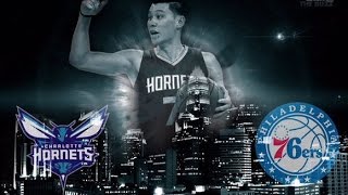 林書豪Jeremy Lin's Offense & Defense Highlights 2015-11-21 Hornets VS 76ers