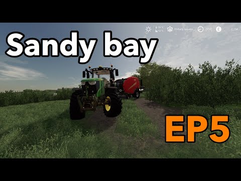 Baling silage for the cows farming simulator 19 timelapse