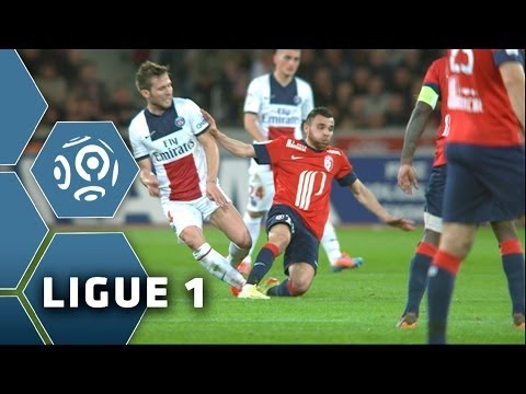 La sortie sur civière de Yohan Cabaye - Lille - PSG (1-3) - Ligue 1 - 2013/2014