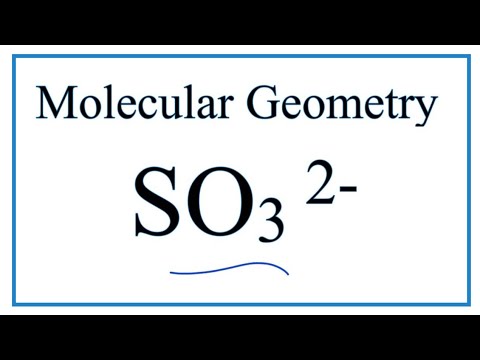 SO3 2- Molecular Geometry / Shape and Bond Angles