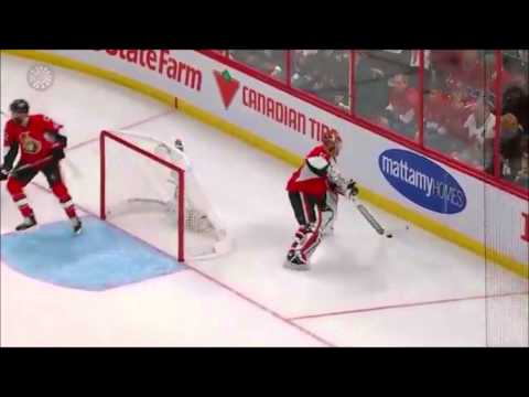 Glenn Anderson makes two great saves against Glenn Healy!