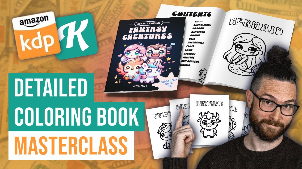 How To Research, Create, And List Your First Coloring Book On Amazon KDP | Full Masterclass