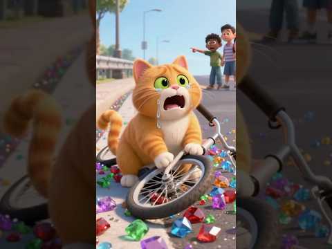 Cat’s Street Mishap! Rescue needed! ❤️🐱💎!#shorts #funny #cat #cute #animals #comedy