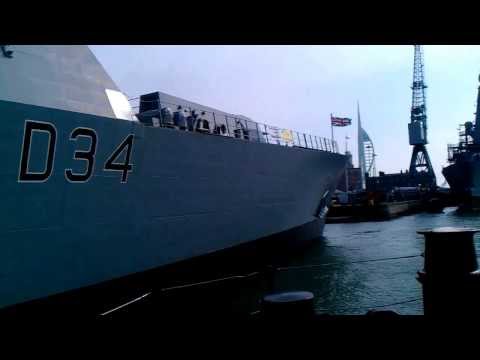 HMS Diamond (D34) mooring