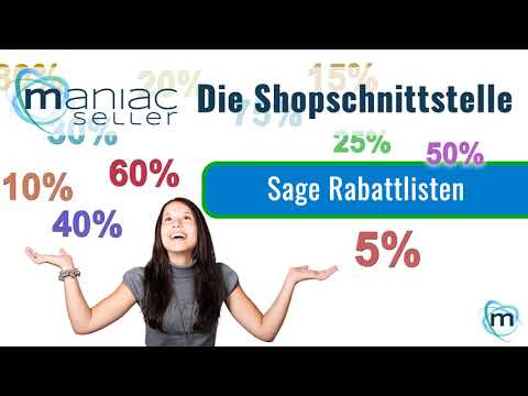 Die Sage Rabattlisten in der Sage Shopware-Anbindung abbilden