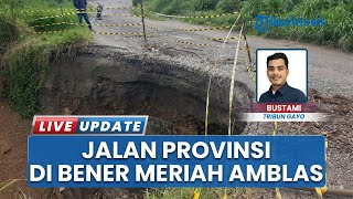 Akses Transportasi Terancam Putus, Jalan Provinsi di Kampung Kute Kering Bener Meriah Nyaris Amblas