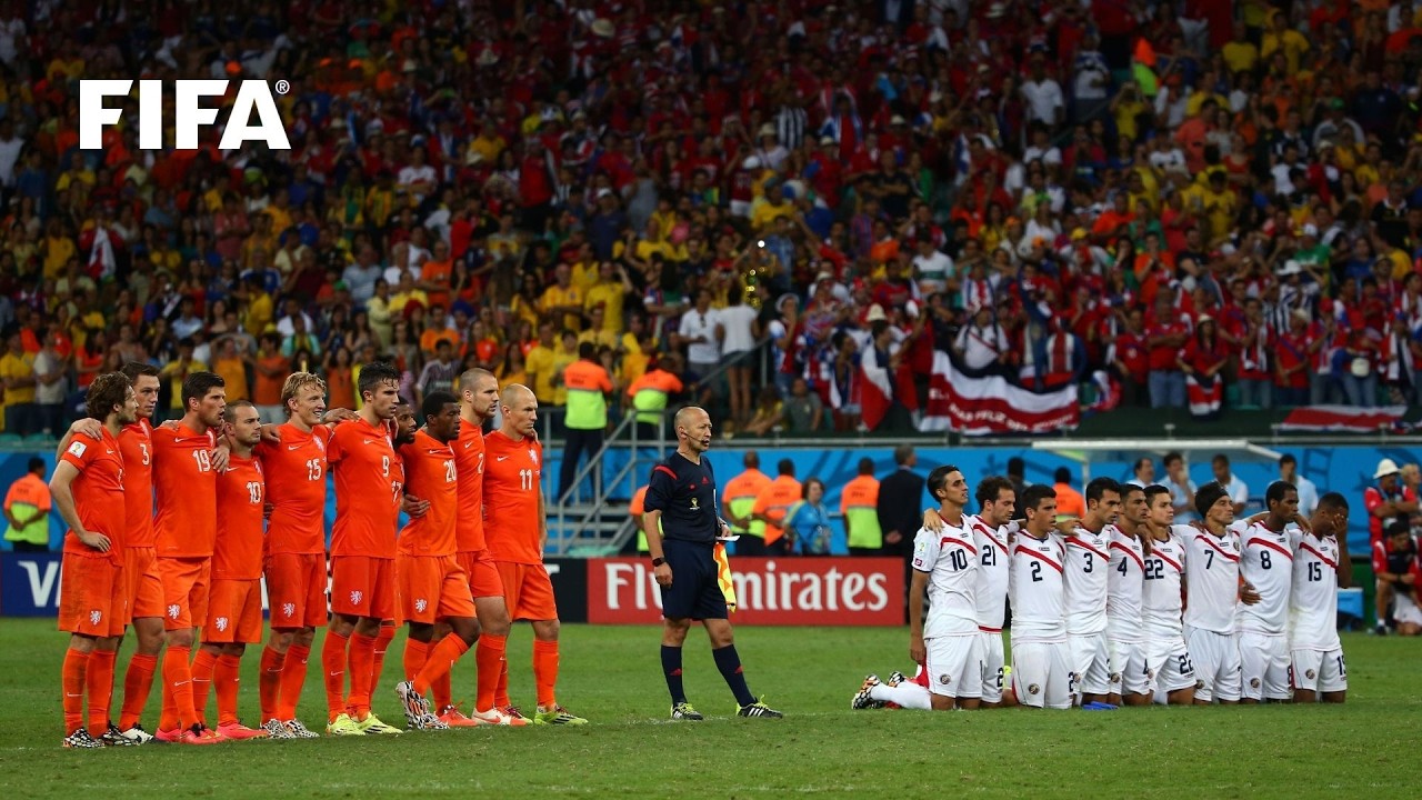 Full Penalty Shoot-out: Netherlands v Costa Rica | 2014 FIFA World Cup Quarter-Final