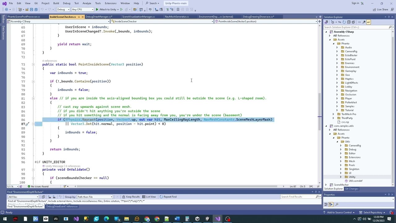 Deep dive into Meta Quest 3 depth texture and occlusion