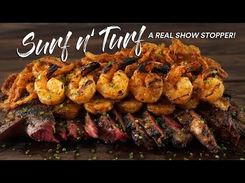 Grilling Impressive SURF n TURF like a pro (Steak & Shrimp)