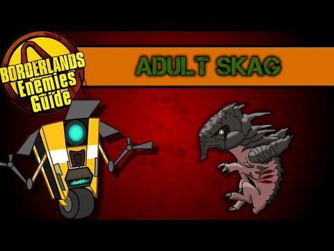 Borderlands: SKAGS / *Adult Skag* Enemies Guide!
