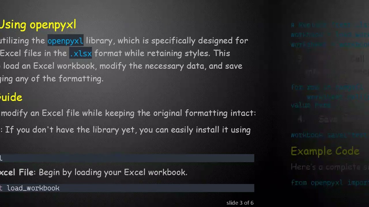 Modifying Excel Files with Python: Keep Your Styles Intact!