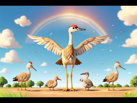 Dancing with Sandhill Cranes: Kids Music & Nature Rhyme | kids music songs | baby poems