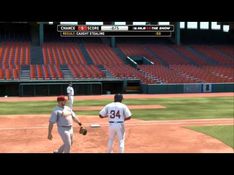 MLB 14 The Show (PS4) playthrough pt3 - Stealing Practice