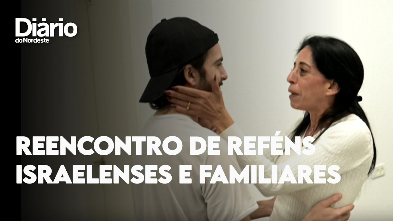 Imagem da notícia Vídeo mostra reencontro de reféns israelenses e familiares; veja