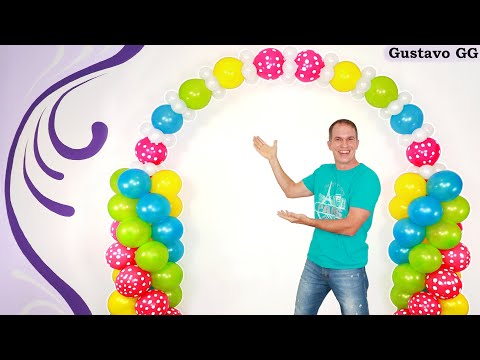 🤩 Balloon decoration ideas ❗❗ birthday decoration ideas at home - balloon arch tutorial