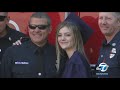 Daughter Of Slain Firefighter Wears Father S Jacket To Graduation To Honor Him ABC7