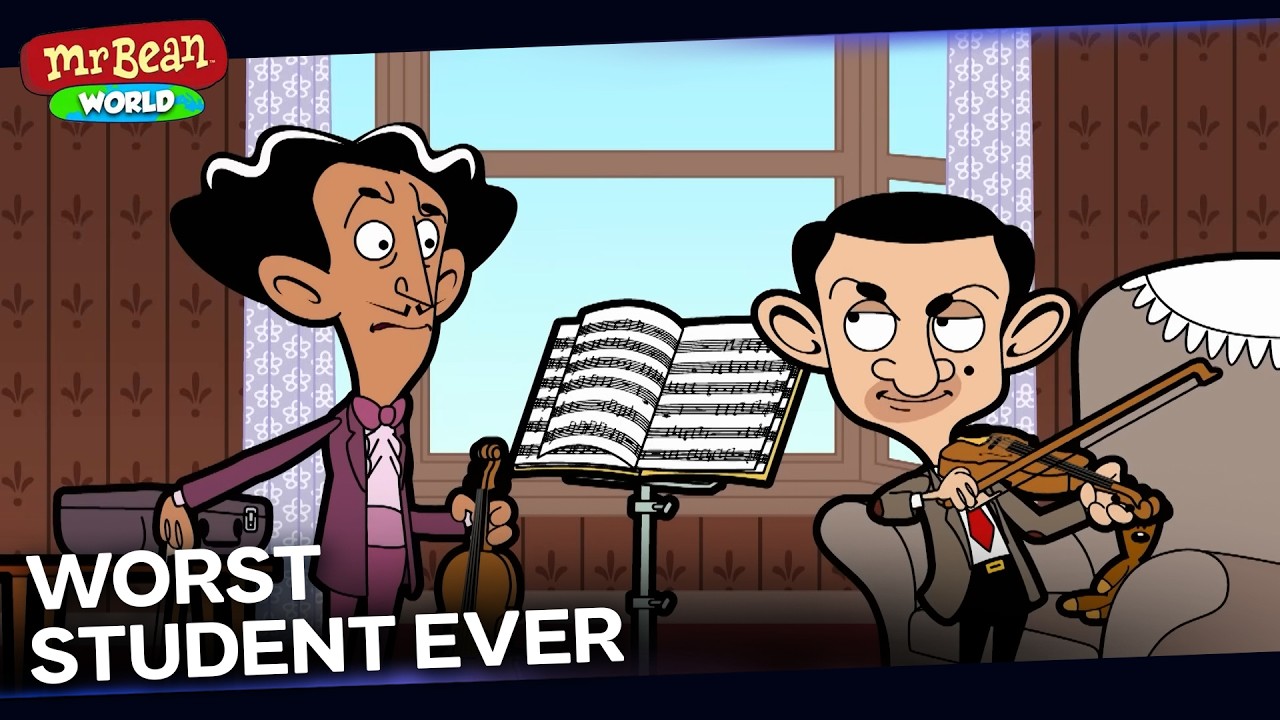 Bean Tries to Impress His Violin Teacher | Mr Bean Animated Season 3 | Mr Bean World