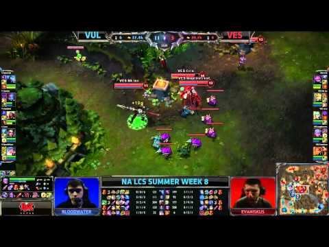 Team Vulcun (VUL) vs Velocity eSports (VES) || NA LCS Summer 2013 W8D1 || Full Game HD