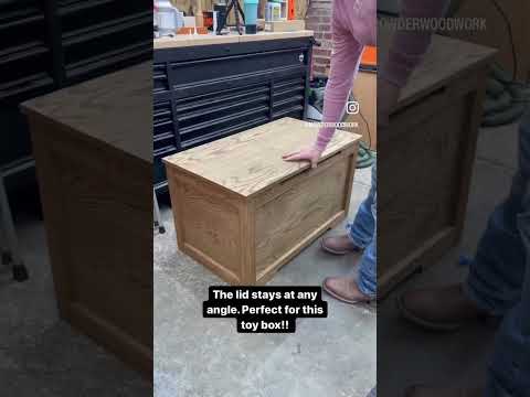 Rockler Lid-Stay Torsion Hinges are the best option for toy boxes! No little hands getting smashed!