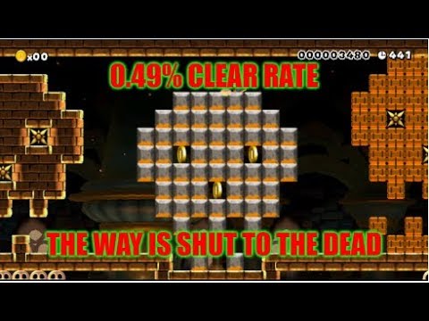 Enemy Spam + Too Many Bowsers = Rage! Super Mario Maker "The Way Is Shut To The Dead"
