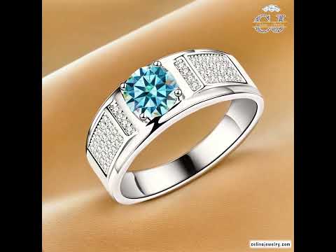 Moissanite Engagement Ring for Men product video