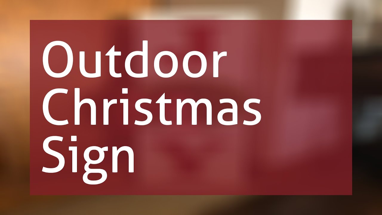 Joy Outdoor Christmas Sign