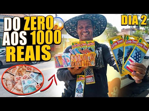 do 0 até 1000 reais fazendo dinheiro na rua (dia 2)