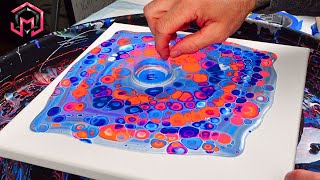 INTENSITY and SCALE Open Cup Acrylic Pouring and Fluid Art for Therapy