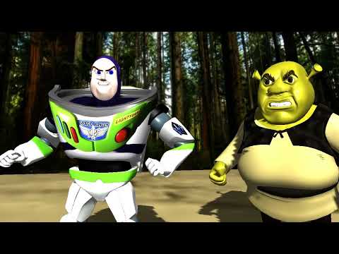 Buzz Lightyear vs Shrek