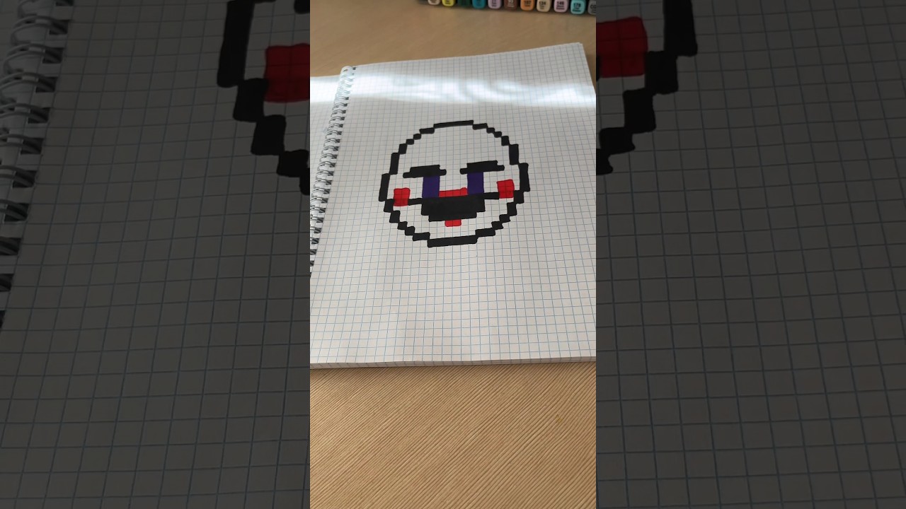 Fnaf puppet Pixel art ideas #pixel #pixelart #pixelarttutorial #art #fnaf #art #reels #puppet #fyp
