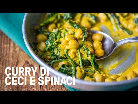 Curry vegan di ceci e spinaci