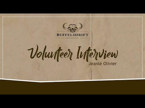 Volunteer Interview Jeanlé Olivier - Buffelsdrift Game Lodge Volunteer Program