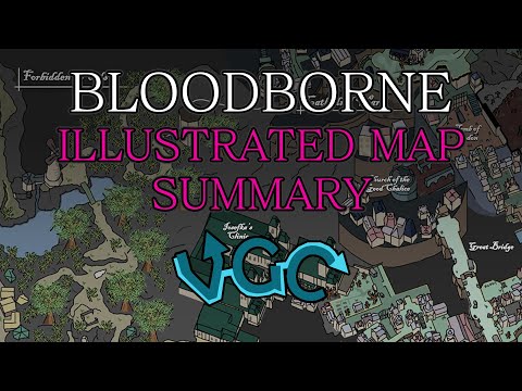 BLOODBORNE Illustrated Map Walkthrough